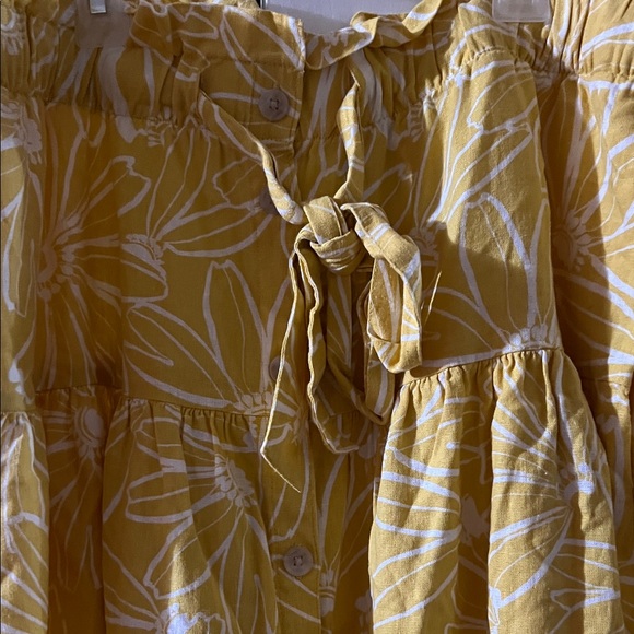 Universal Thread tie linen midi skirt - Picture 2 of 7